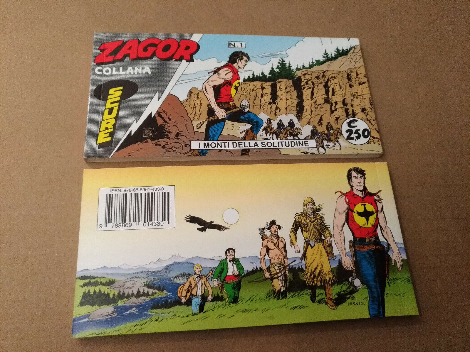 LE STRISCE DI ZAGOR N.1 - I MONTI DELLA SOLITUDINE - COLLANA SCURE - NUOVO