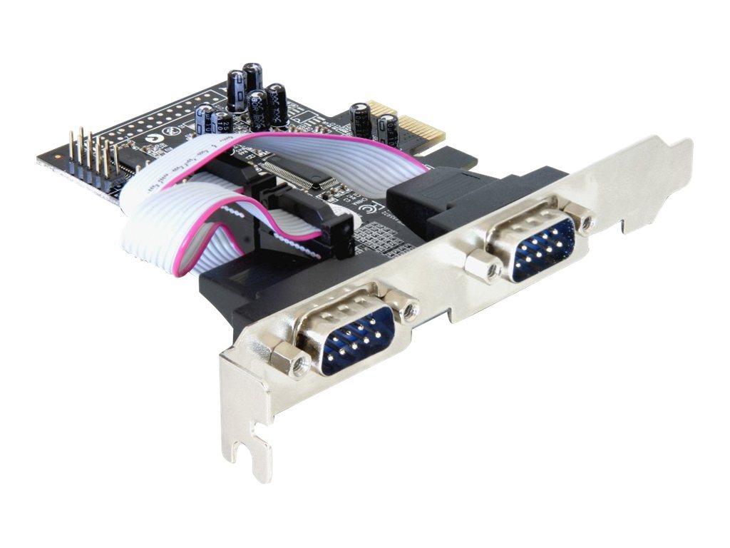 Delock 4 x serial PCI Express card PCIe Argento 0,2304 Mbit/s Cablato 89178