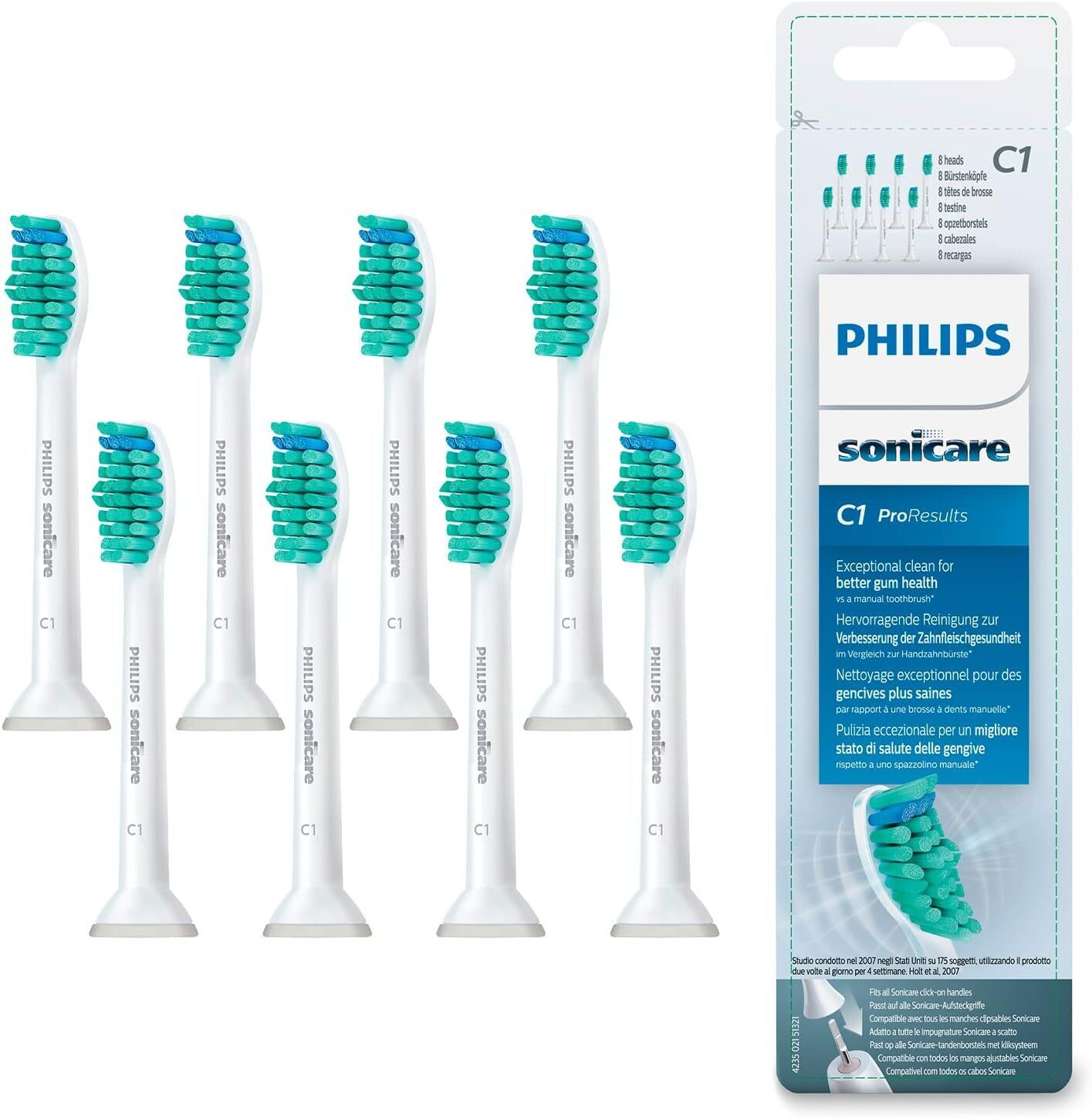 Philips Sonicare C1 ProResults Testine per 8 unità (Confezione da 1)