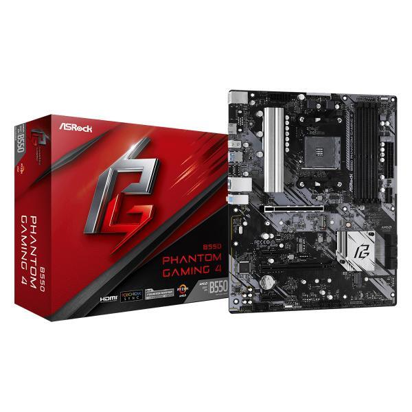 Asrock B550 Phantom Gaming 4 AMD B550 Socket AM4 ATX (ASRock B550 Phantom Gaming