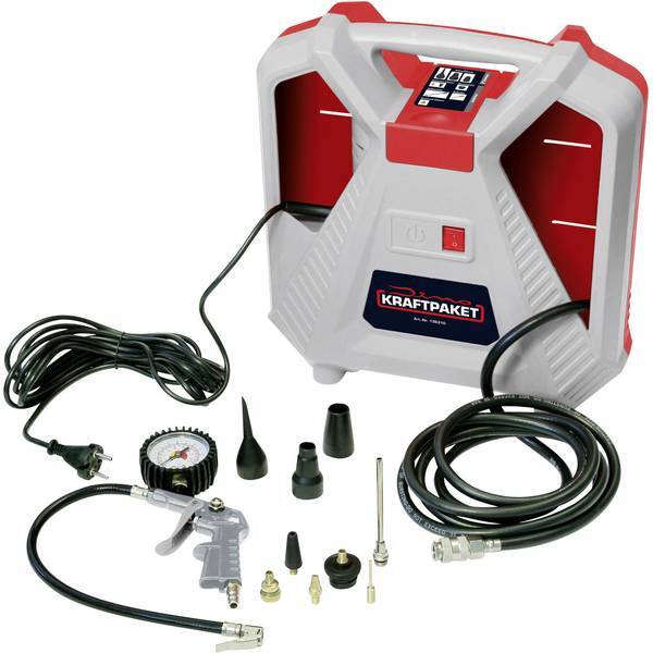 Dino KRAFTPAKET 136310   Compressore KRAFTPAKET 8 bar Manometro analogico, vano
