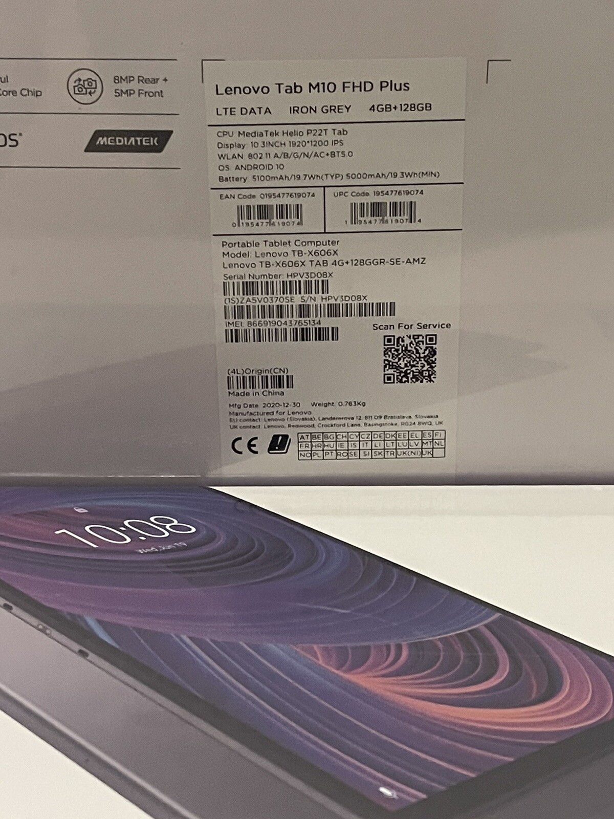 Lenovo Lenovo Tab M10 Plus FHD (2nd Gen) 4+128GB WiFi+LTE 10,3"