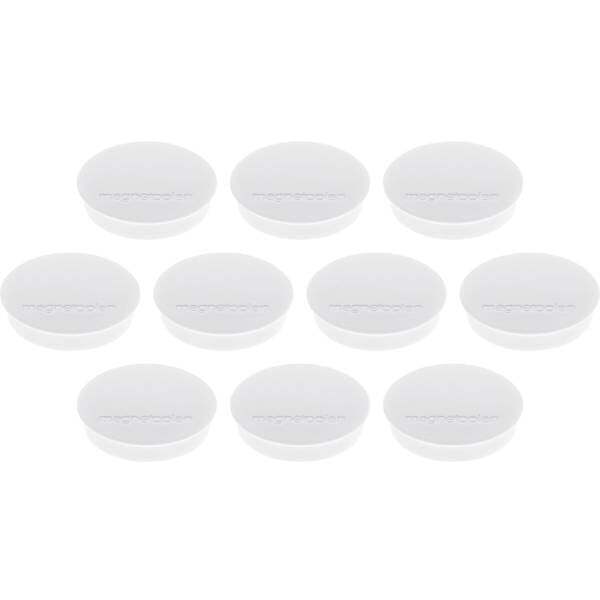 Magnetoplan magnete discofix standard x a 30 mm 8 tondo bianco 10 pz