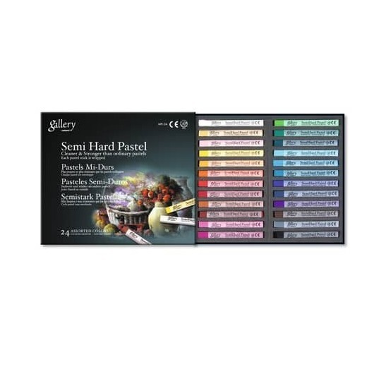 Pastelli impasto medio CWR quadrati 24 colori assortiti MY/MPL-24