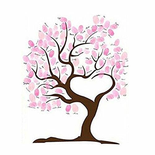 SwirlColor Matrimonio Impronte Albero Firma Guest Book Login Figura (i9f)
