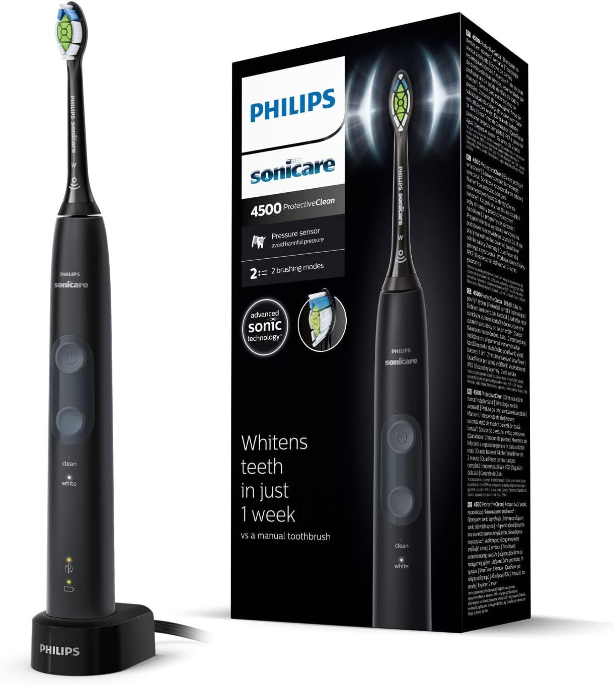Philips Sonicare ProtectiveClean 4500 HX6830/44 Spazzolino Elettrico Sonico