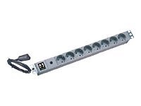 ONLINE USV 19" USV-Steckdosenleiste 2 m 10 A Grigio Strip KG10A8SCH-RACK