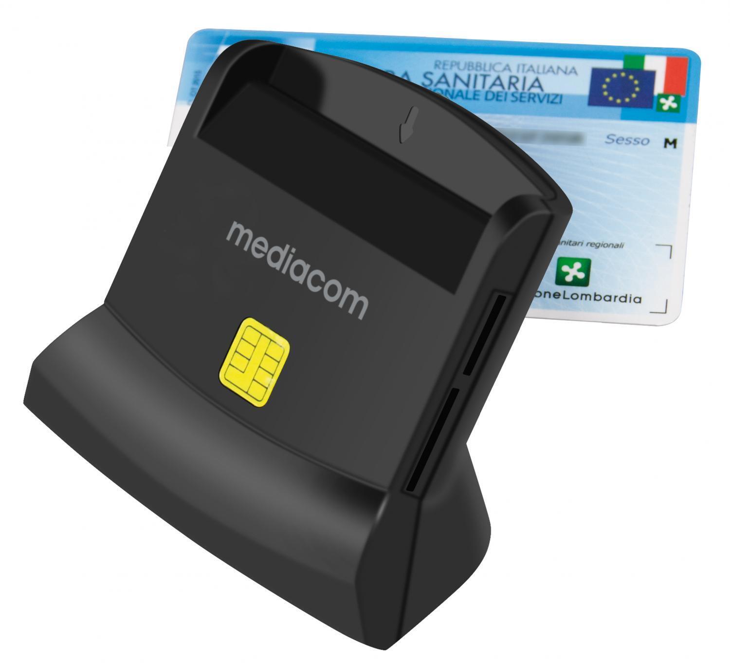 Mediacom Lettore di Card Readers Interno Usb 2.0 Nero MD-S401