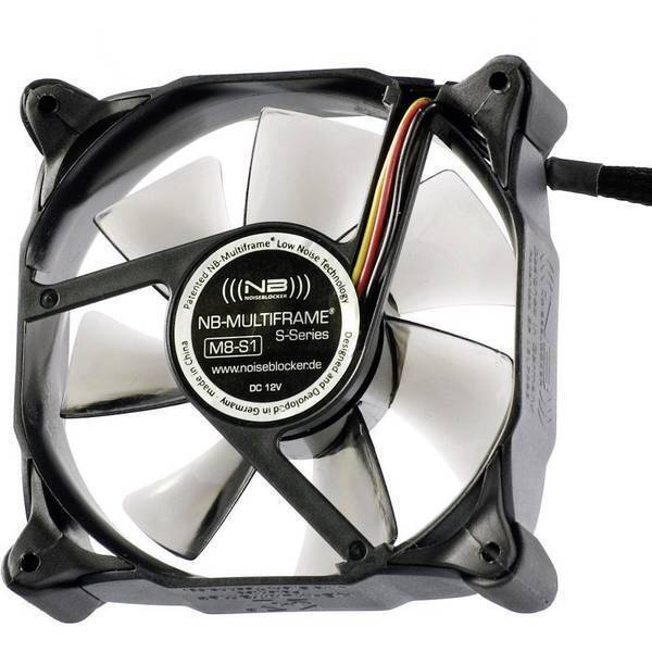 Noiseblocker multiframe m8 s1 ventola per pc case nero grigio trasparente l x a