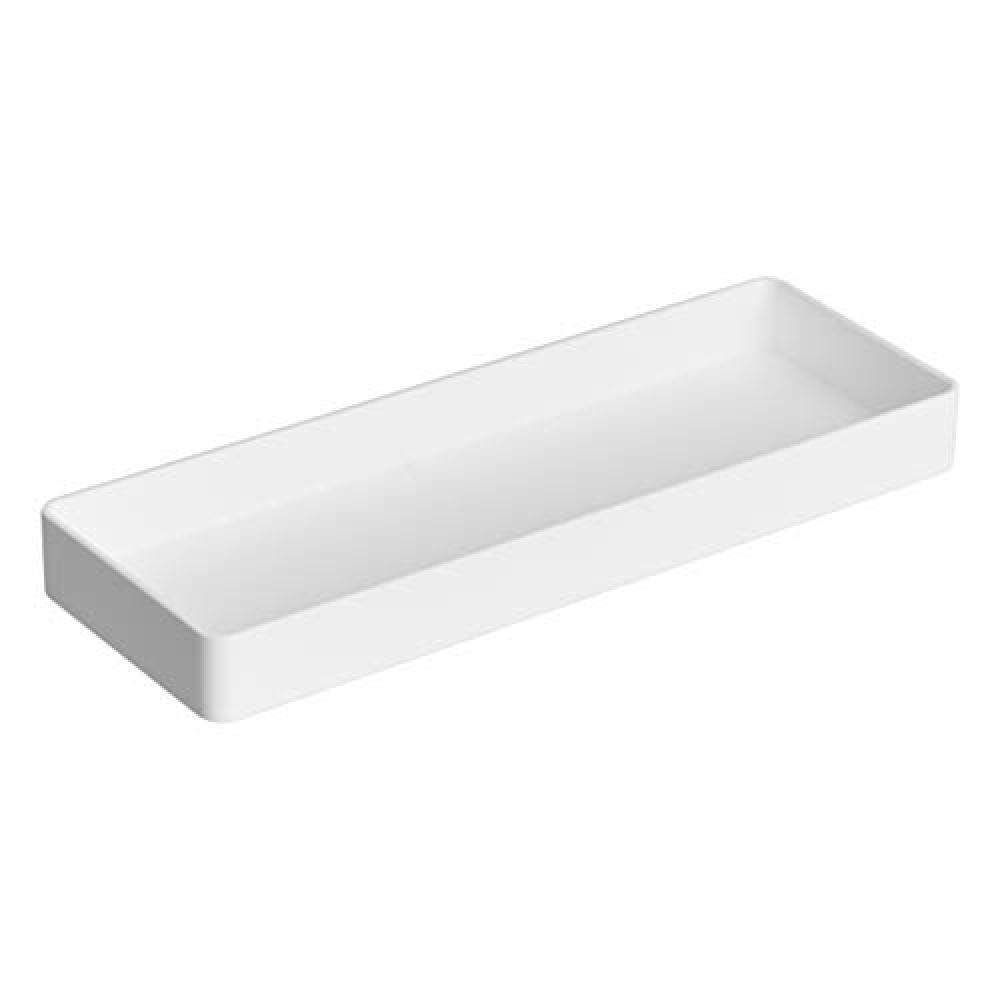 Amazon Basics Rettangolare Plastic Organizer - Mezza vaschetta portaoggetti, col