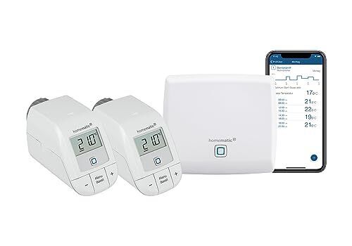 Homematic IP Smart Home Starter Set di riscaldamento, controllo digitale (K9P)