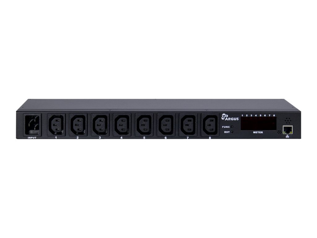 Inter-Tech SW-0816 Acciaio Nero LED 8 presa(e) AC Accoppiatore C13 88887284