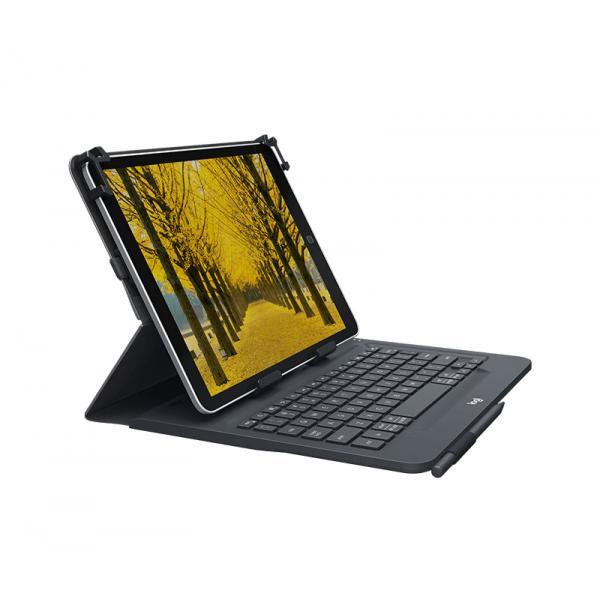 Logitech Universal Folio with integrated keyboard for 9-10 inch tablets Nero Blu