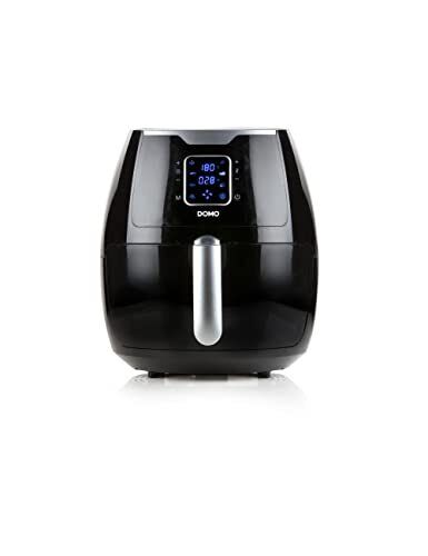 Domo DELI-FRYER XXL Hot air fryer 5,5 L Singolo Nero, Argento (K7g)
