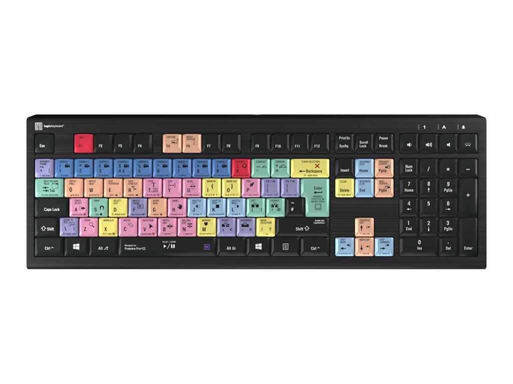 Logickeyboard LKB-PPROCC-A2PC-UK Full-size (100%) USB Tasto LKB-PPROCC-A2PC-UK
