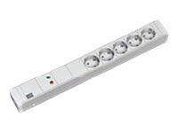 Bachmann 333.002 0,44 m 5 presa(e) AC Tipo F Plastica Bianco Plastica 333.002