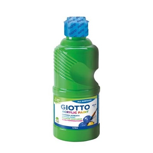 Tempera acrilica Giotto in flacone da 250 ml verde F534012