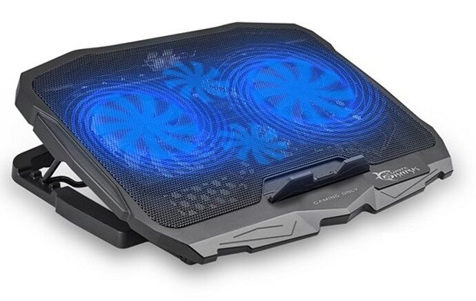White Shark Dissipatore USB 4 Ventole per Notebook Illuminazione LED Blu