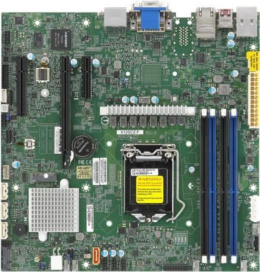 Super Micro SUPERMICRO X12SCZ-QF - Motherboard - micro ATX - LGA1200-Sockel - Q4