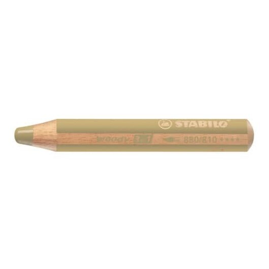 Matite colorate Stabilo Woody 3 in 1 punta larga conf. 5 pz oro 880/810