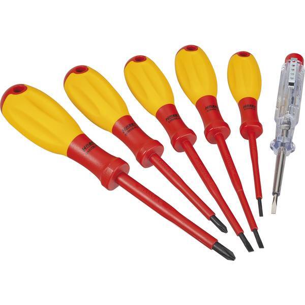 Hazet 810/6VDE  HAZET VDE Kit cacciaviti 6 parti Taglio, Croce Phillips