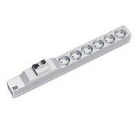 Bachmann 333.411 Basic 1U Grigio Argento 6 presa(e) AC 230 V 50 Hz 333.411