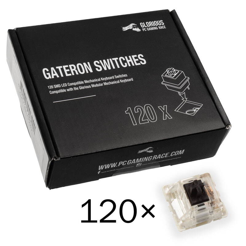 Glorious PC Gaming Race GAT-BLACK Nero 120 pz Gateron Glorious PC GAT-BLACK