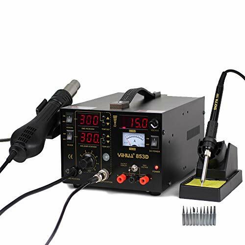 MMOBIEL YiHua 853D Soldering Iron Station Hot Air Gun 750 W 3 in 1 SMD (L4t)