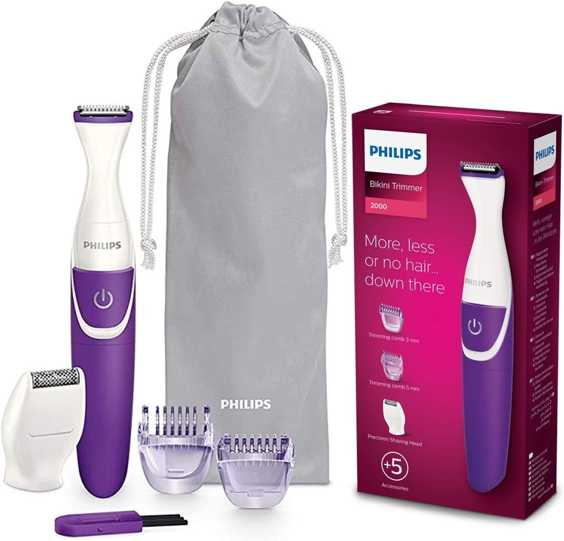 RASOIR FEMININ BIKINI SASN FIL PILES 3EN1 3ACC W&D ETUI PHILIPS - Viola