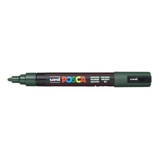 Marcatore a tempera Posca Uni-Ball punta tonda 1,8-2,5 mm verde inglese PC5M VER