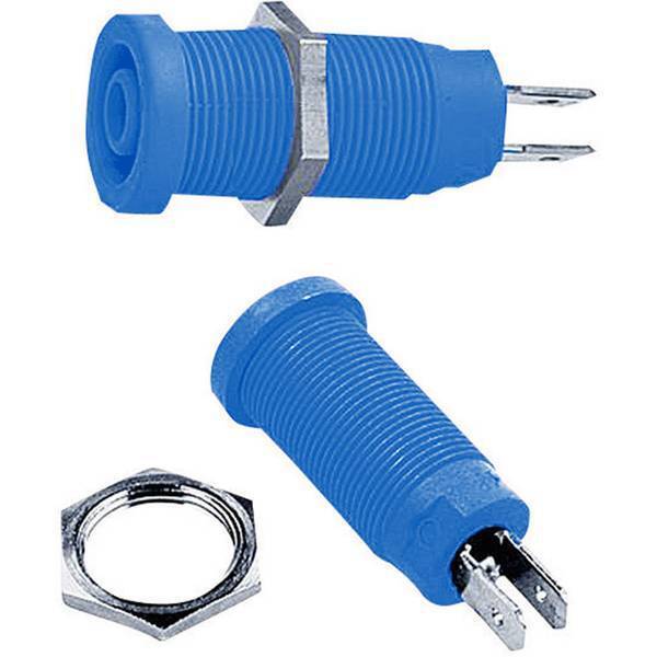 Stubli xeb 1r presa di sicurezza da laboratorio verticale perno 4 mm blu