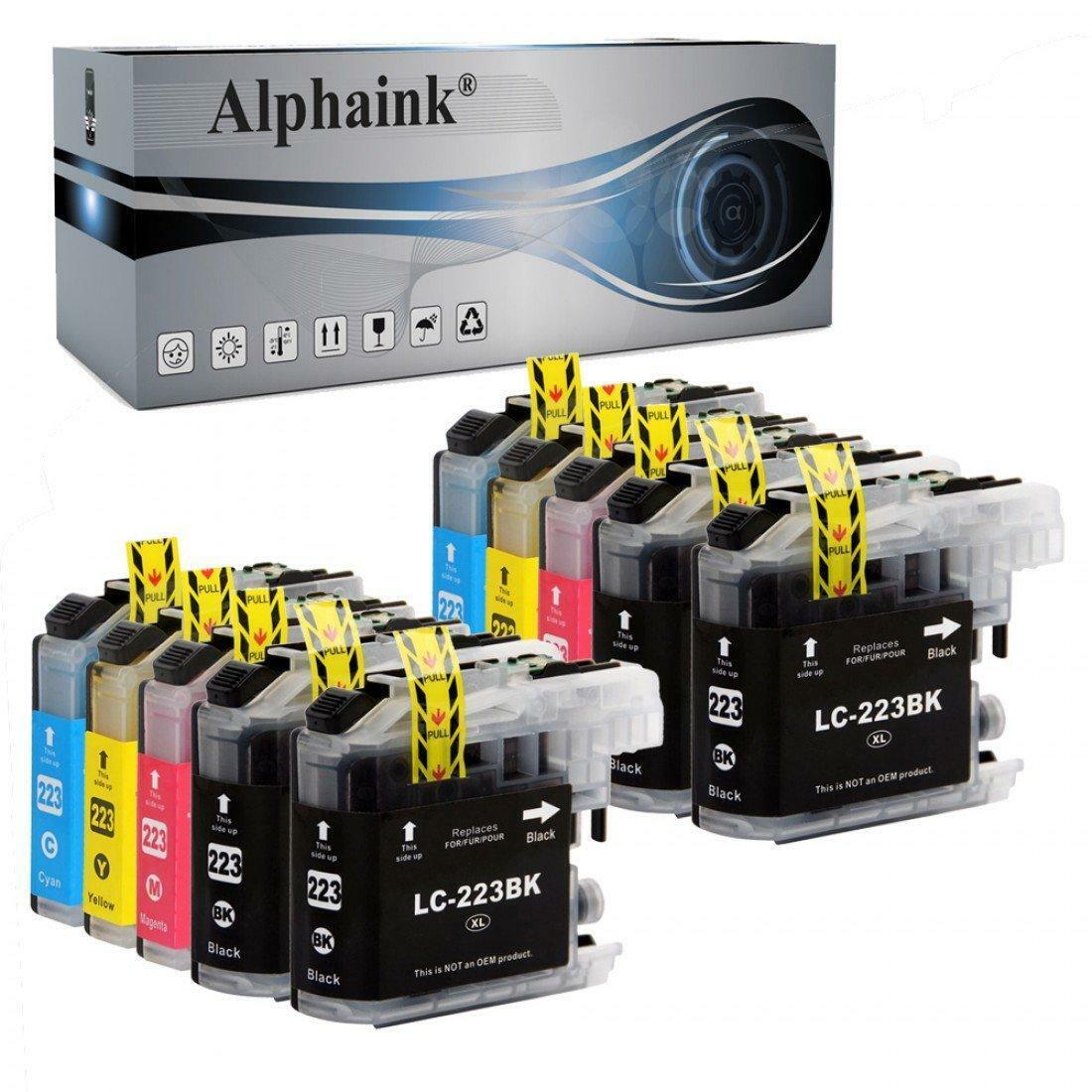 10 Cartucce LC223 COMPATIBILE Brother DCP-J4120DW MFC-J5625DW MFC-J5720DW