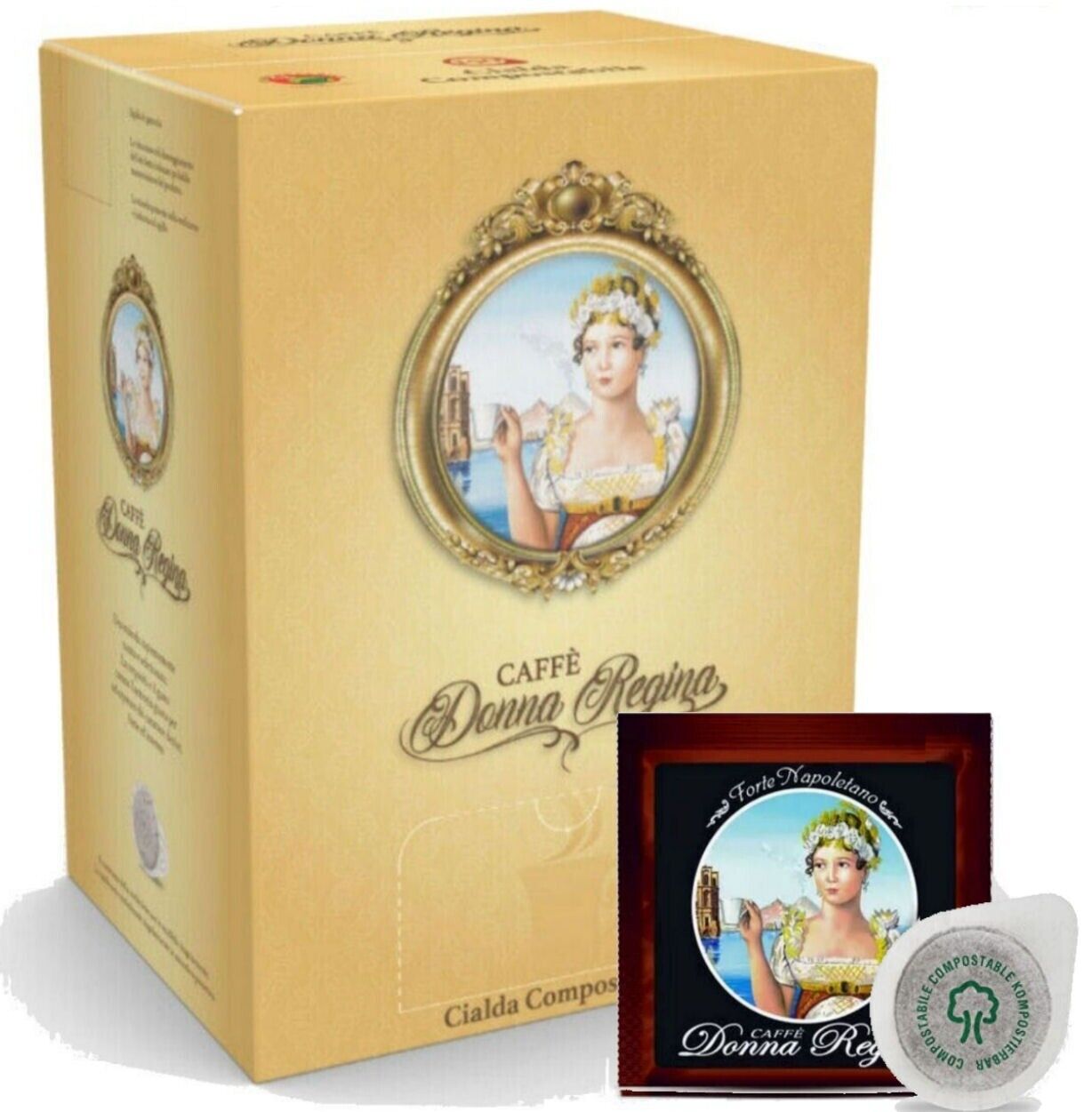150 Cialde Caffè Donna Regina Miscela Forte Napoletano Prodotto da Caffè Borbone