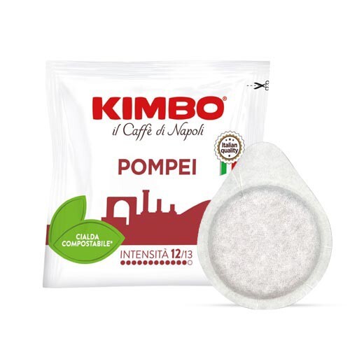 300 Cialde Filtro Carta Compostabili Caffe Kimbo Miscela Pompei Forte e Decisa