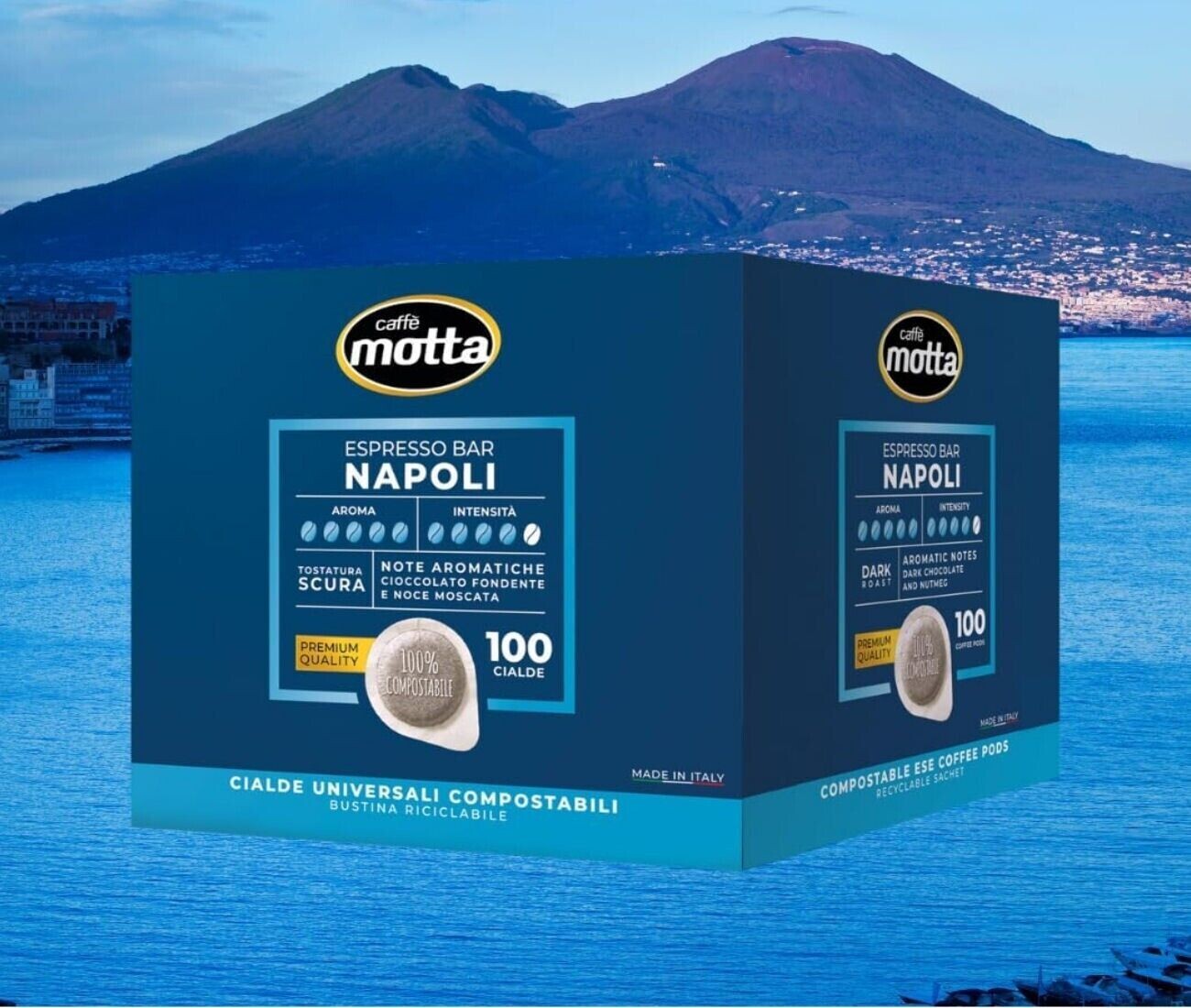 Cialde MOTTA 100 Cialde ESPRESSO BAR NAPOLI Napoletano Caffè SPEDIZIONE GRATIS