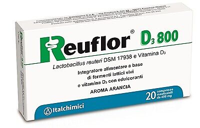 ItalChimici Reuflor D3 800 Integratore Alimentare 20 Compresse