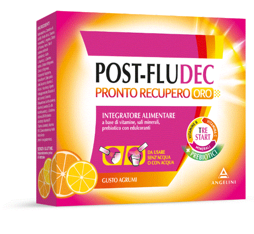 Post-Fludec Pronto Recupero Oro Agrumi Angelini 12 Bustine