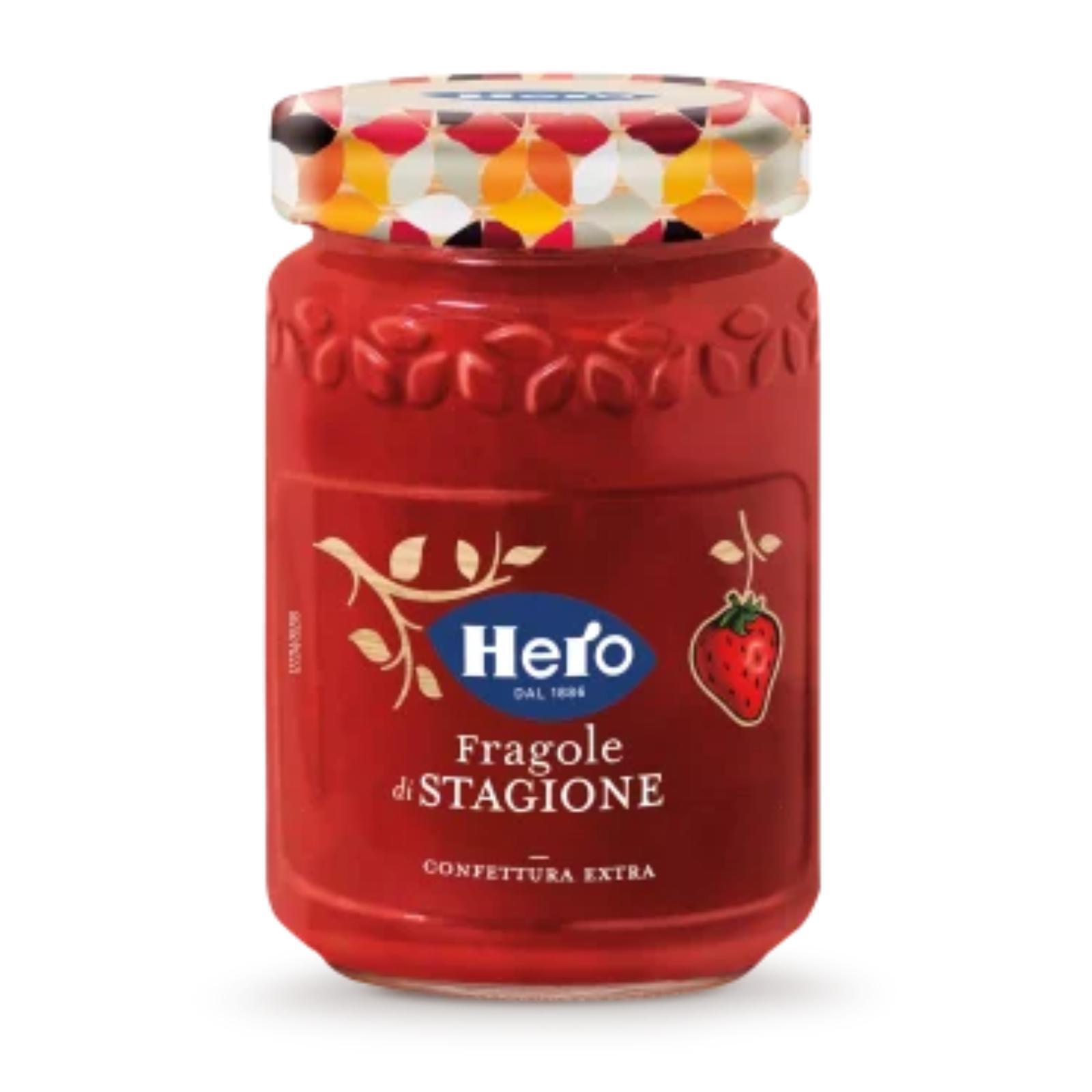 Confettura Hero Confettura di Stagione Fragole Vasetto Vetro da 350 g