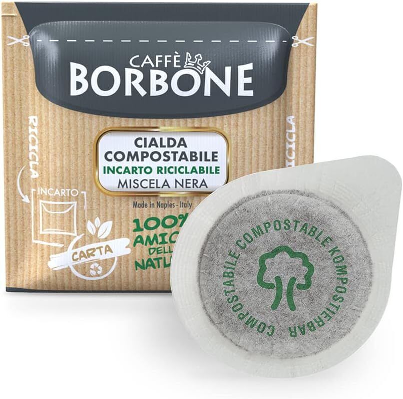 Caffè Borbone Cialda Compostabile, Miscela Nera - 150 Cialde -