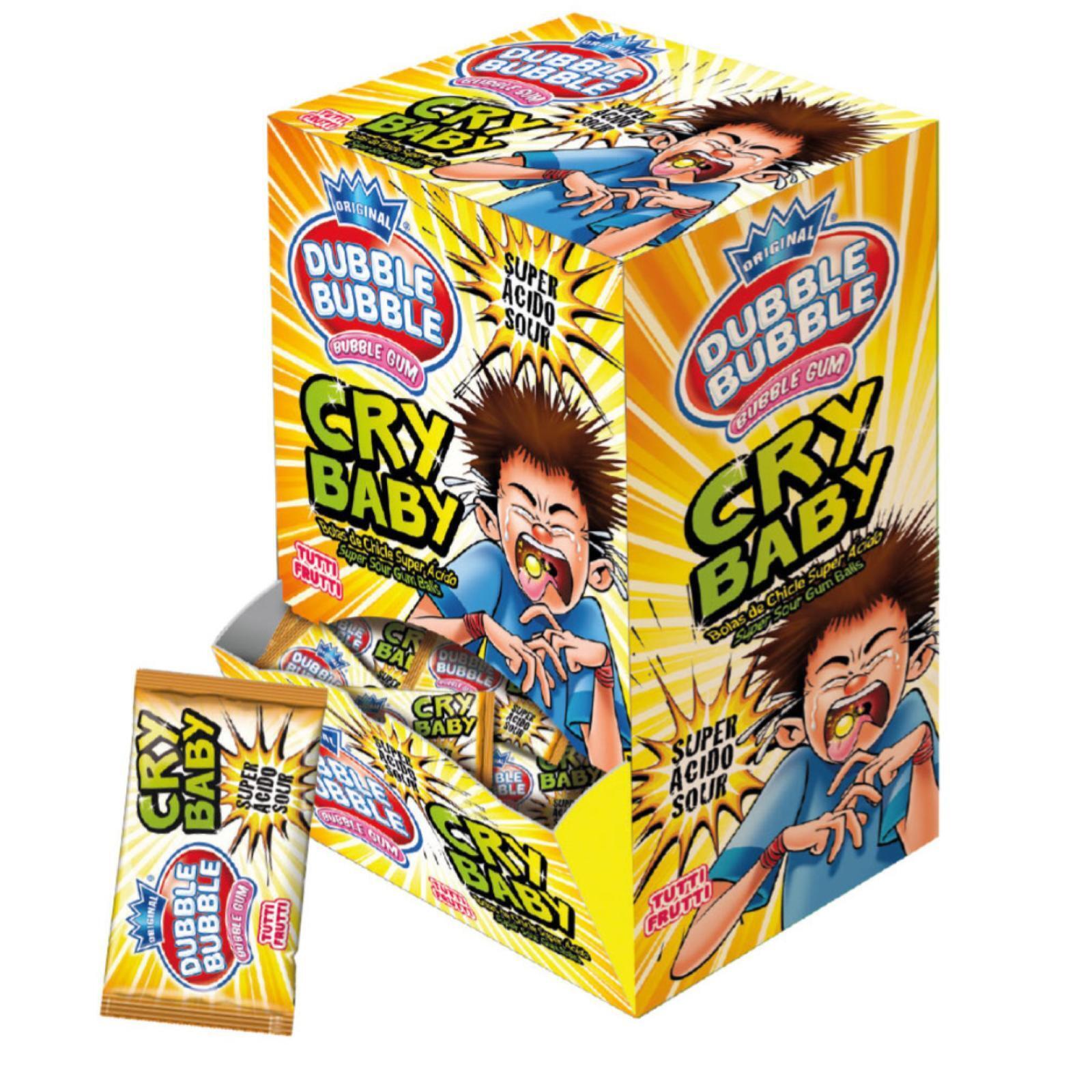 Gomme da Masticare Dubble Bubble Cry Baby 200 Pezzi Espositore