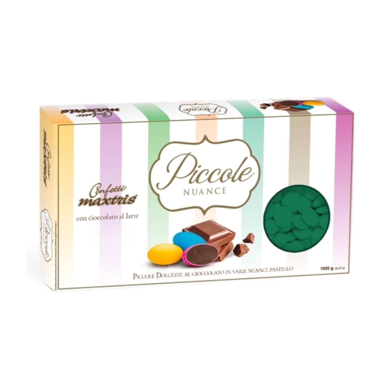 Confetti Maxtris  Piccole Nuance  Verdi  Lenti Al Cioccolato 1 Kg