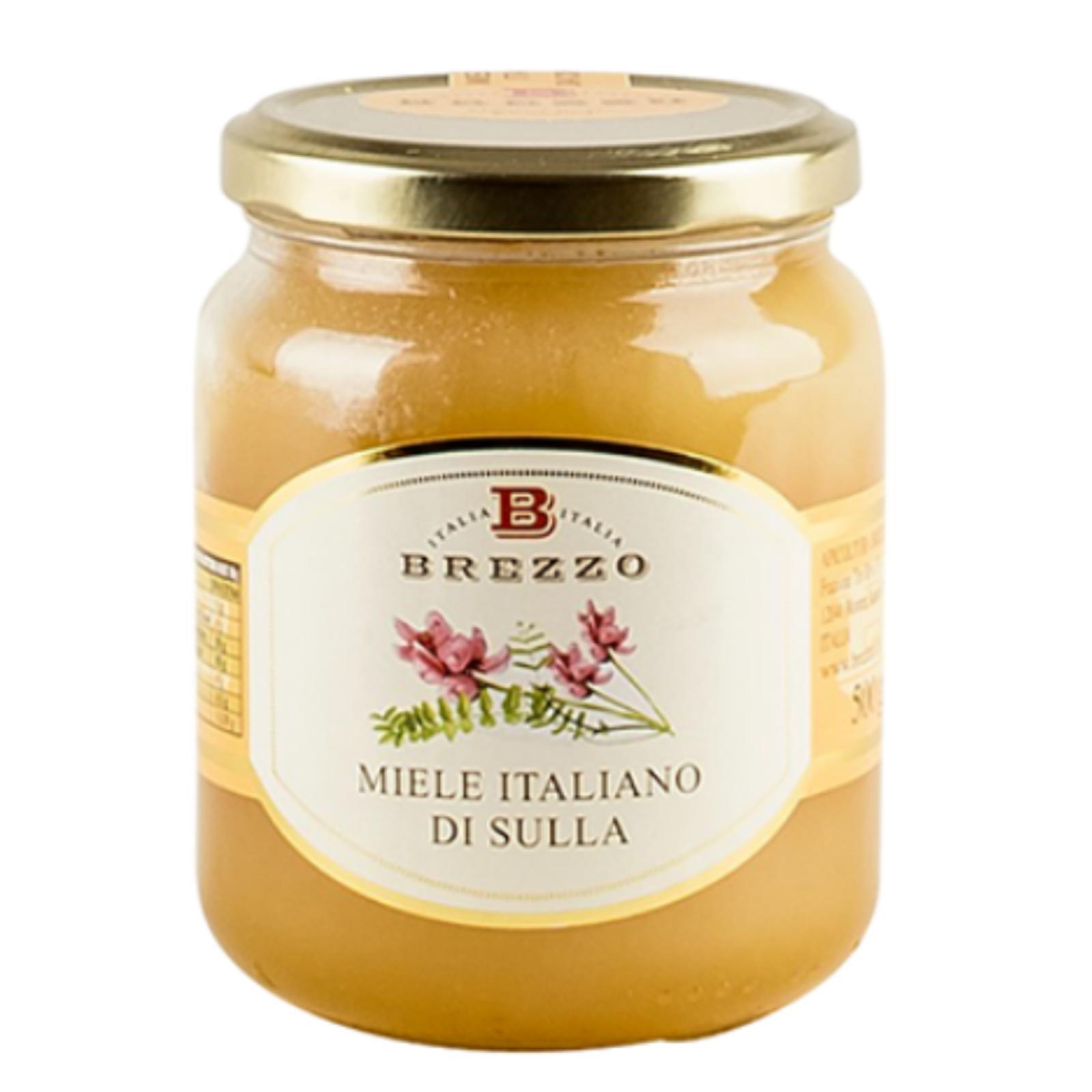 Miele Brezzo Miele Di Sulla Vasetto da 500 g Miele Italiano Cristallizzato