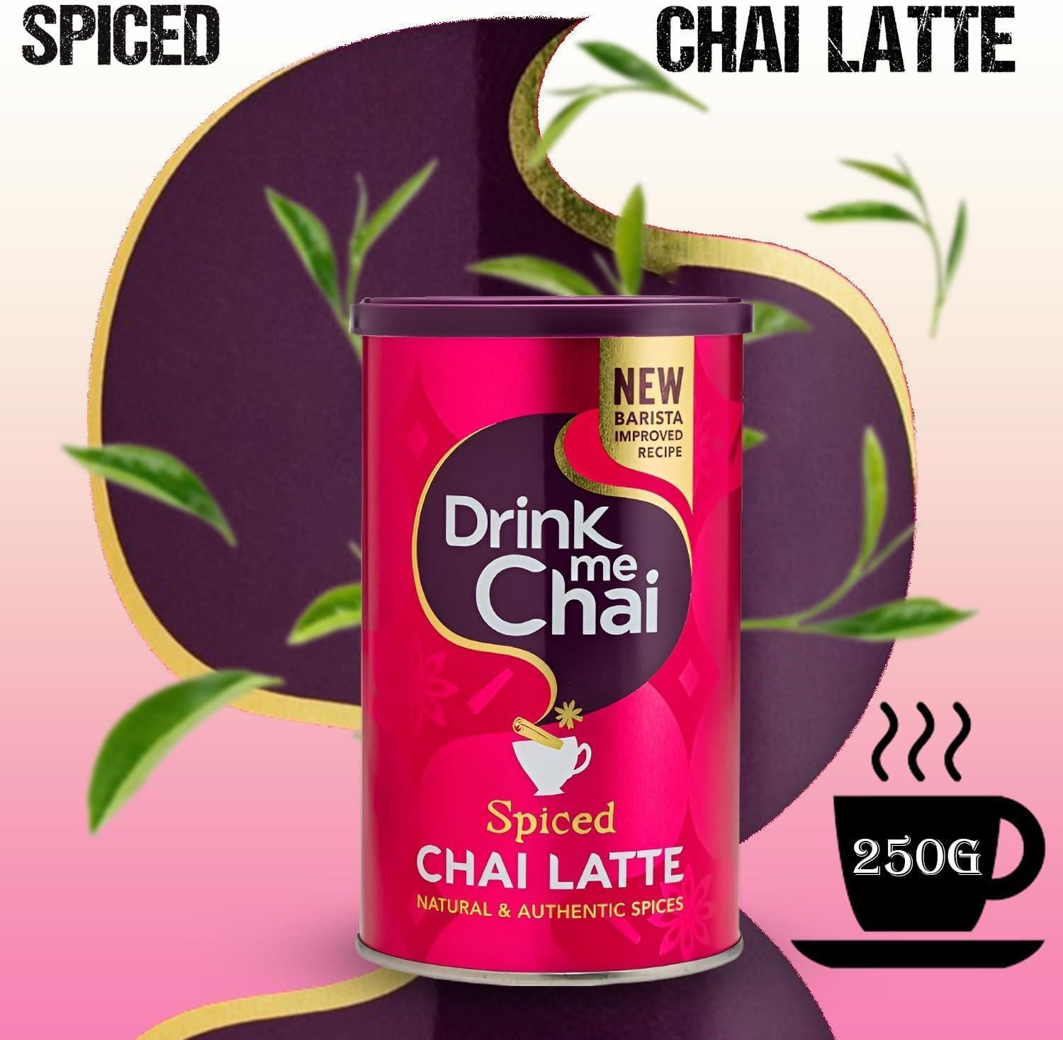 Drink Me Chai Speziato Chai Latte Naturale & Autentico Spezie senza Glutine 250g