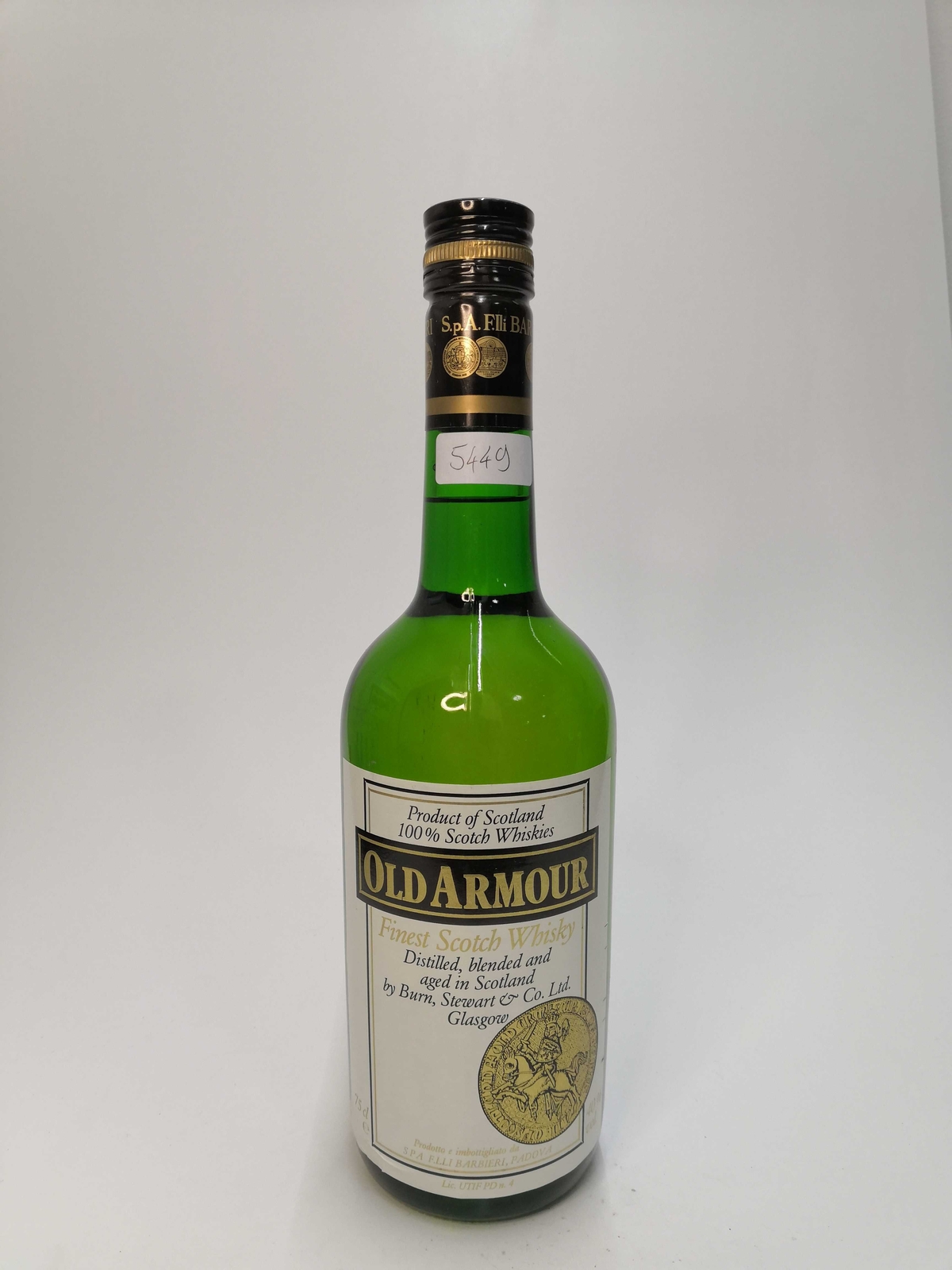 Vintage Bottle - Burn Stewart & Co. Finest Scotch Whisky Old Armour 0,75lt. - CO