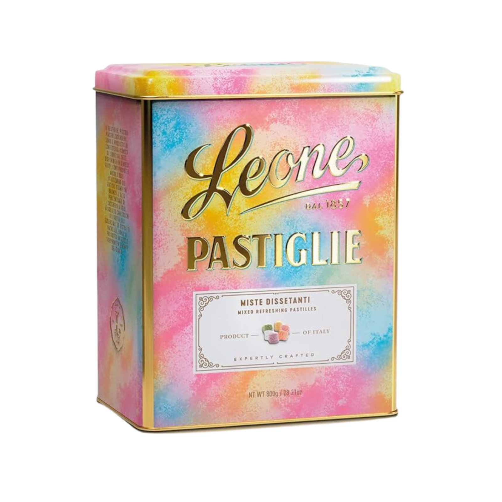 Caramelle Dure Pastiglie Miste Dissetanti Pastiglie Leone Latta Grande 800 g