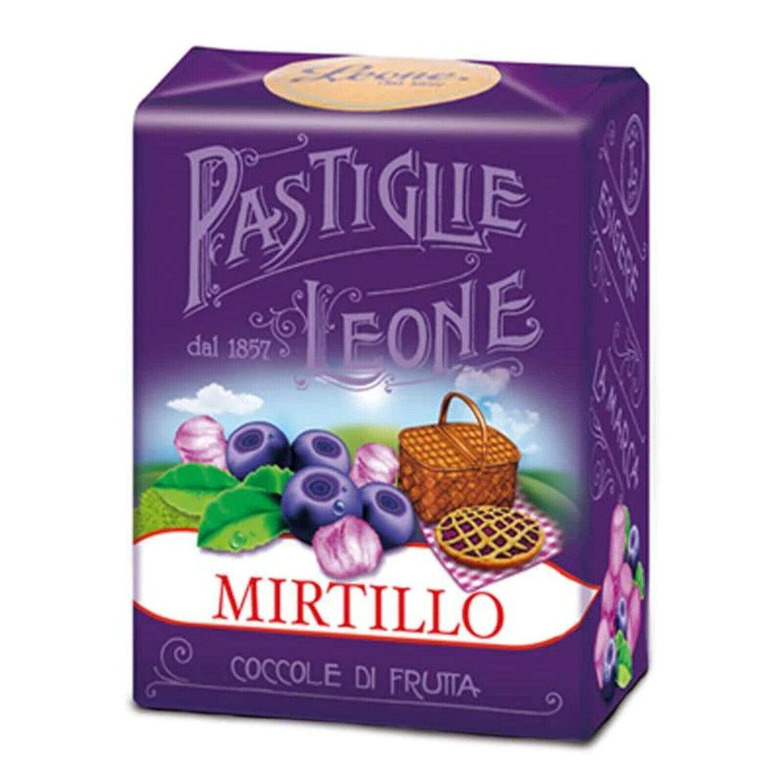 Pastiglie Leone Le Originali Gusto Mirtillo Scatolina da 30 grammi