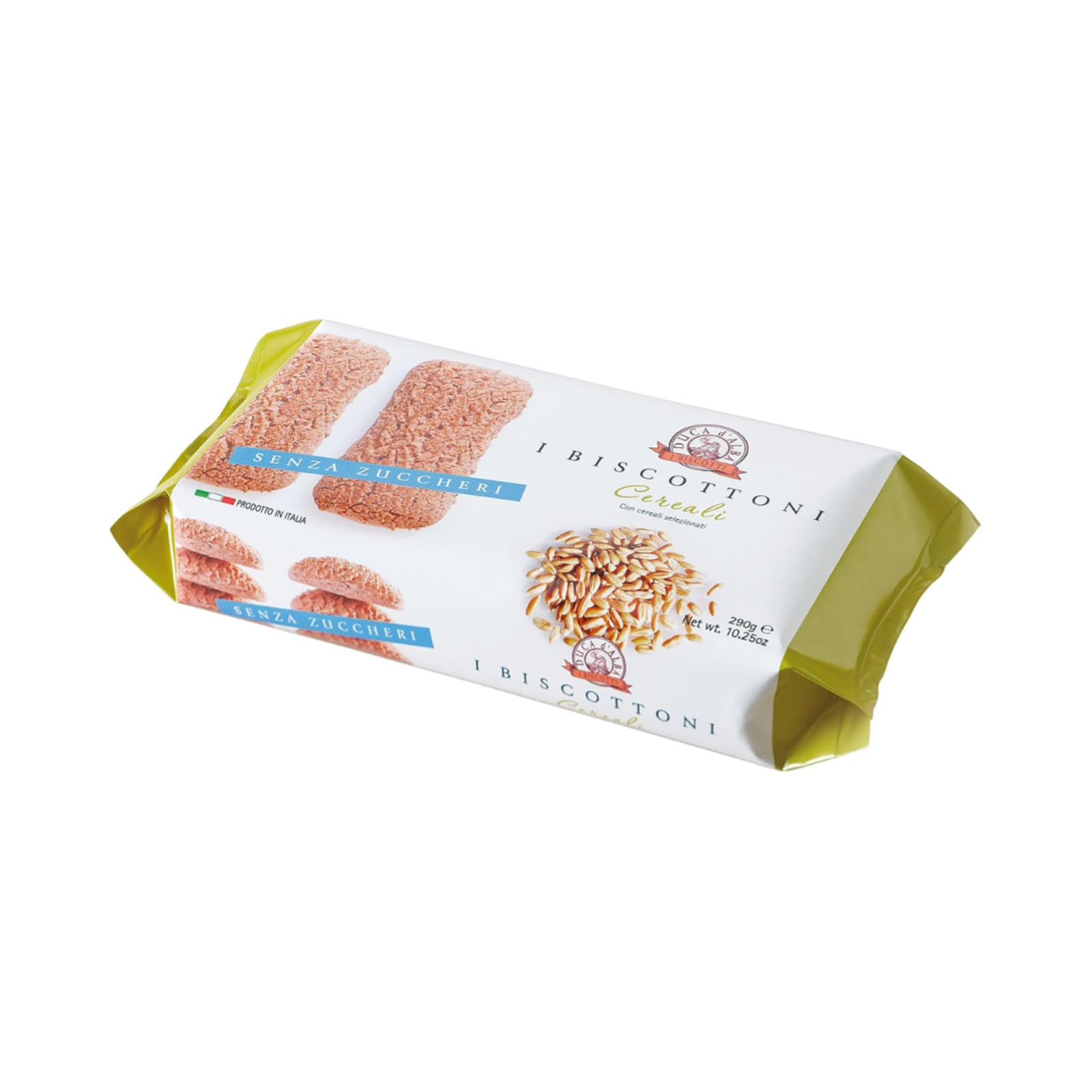 Biscotti Duca D'alba Biscottoni Senza Zucchero Cereali Pacco da 290 g Confezione