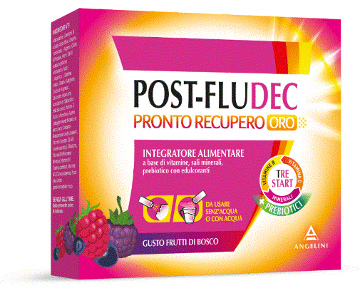 Post-Fludec Pronto Recupero Oro Frutti Di Bosco Angelini 12 Bustine