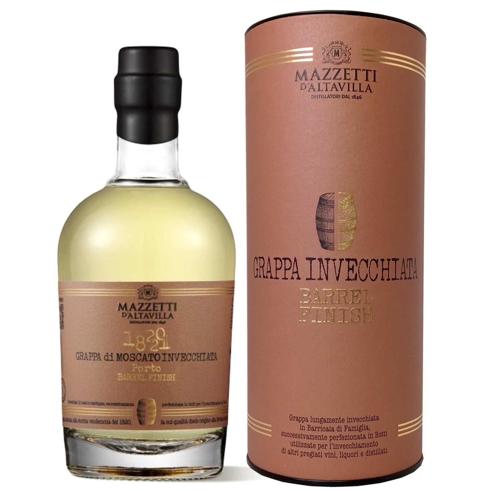 Mazzetti d'Altavilla - Grappa 1820-21 Grappa di Moscato Porto Cask Finish 0,50 l