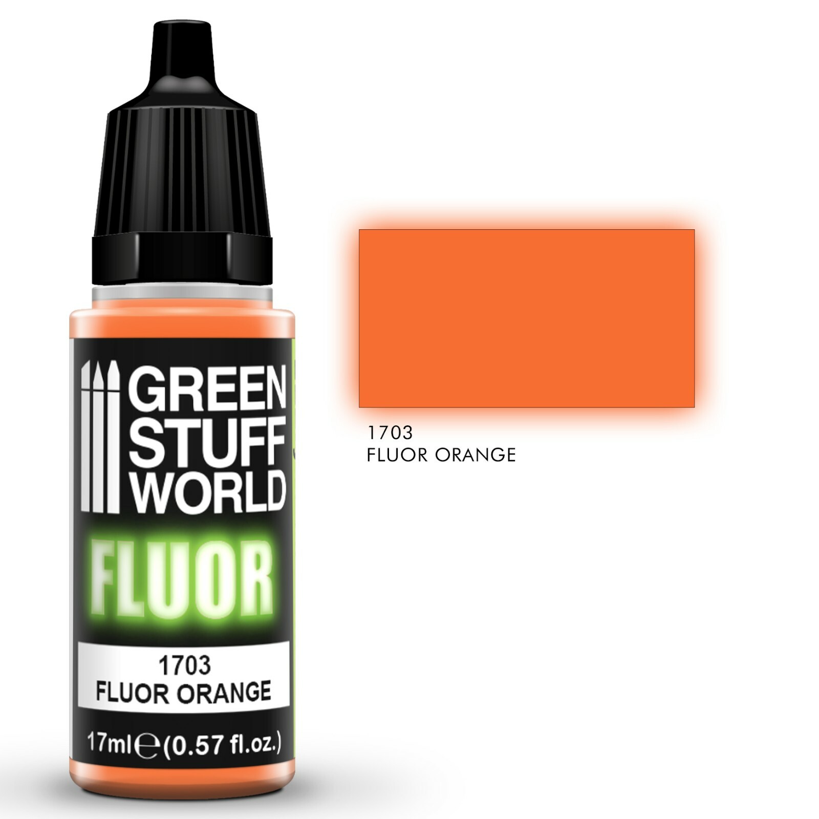 Pittura FLUOR ARANCIONE - Aerografo Pennello Acrilico Vernice Intenso e Luminoso